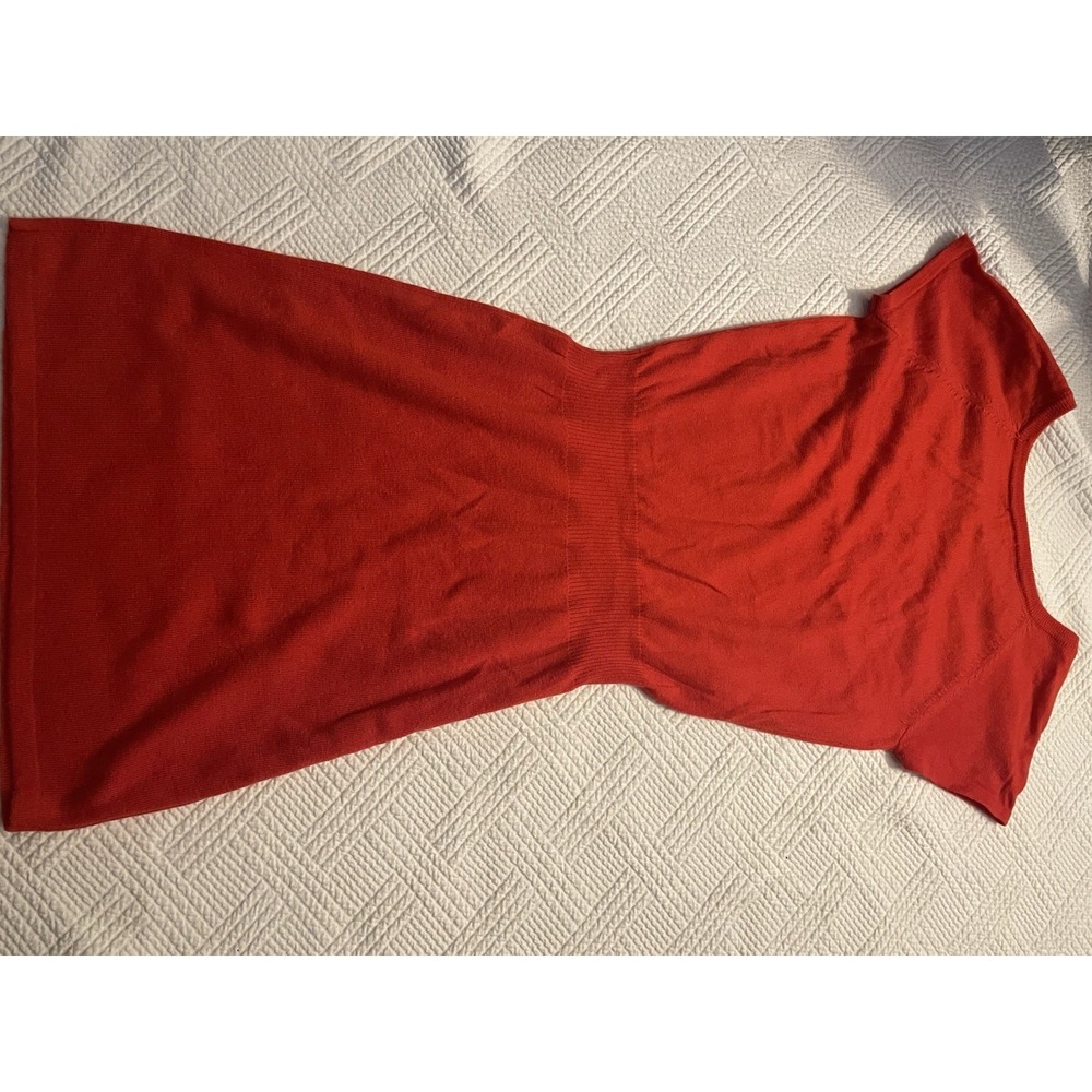 Boston Proper Dress Size Small Red Office Or Date Night Knee-length Silk Knit - Picture 7 of 10